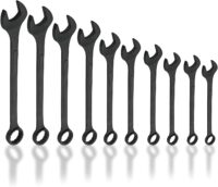 Neiko 03129A Jumbo Combination Wrench Set, 10-Piece Open-End Wrench Set, SAE Sizes 1 5/16 Inches to 2 Inches for Large Vehicles, Black Oxide Finish