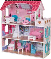 Beefunni 36 inch Dollhouse Playset Girl Toys, 11 Rooms with Doll Toy Figures Toddler Playhouse Christmas Birthday Gifts for 3 4 5 6 7 Year Old Girls