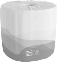 Pacific Blue Basic 1-Ply Embossed Toilet Paper (previously branded Envision), 19881/01, 550 Sheets Per Roll, 80 Rolls Per Case