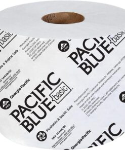 Pacific Blue Basic 1-Ply Toilet Paper (previously branded Envision); 14448/01; 1;500 Sheets Per Roll; 48 Rolls Per Case