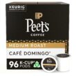 Peet's Coffee, Medium Roast K-Cup Pods for Keurig Brewers - Café Domingo 96 Count, 24 K-Cup(Pack of 4)