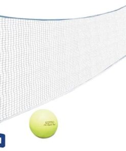 Poolmaster 72786 Above-Ground Pool Water Volleyball and Badminton Pool Game with Bracket Mounts White 16-Feet