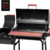 Royal Gourmet CC1830W 30 Barrel Charcoal Grill with Side Table, 627 Square Inches, Outdoor Backyard, Patio and Parties, Black
