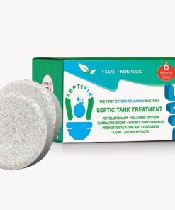 SEPTIFIX Septic Tank Treatment Tabs - Live Aerobic Bacteria Tablets for Your Septic Tank