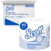 Scott 05102CT Standard Roll Bathroom Tissue, 1-Ply, 1210 Sheets per Roll (Case of 80 Rolls),White