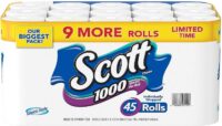Scott 1000 Limited Edition Bath Tissue (1,000 Sheets, 45 Rolls), 45 Count (Pack of 1)