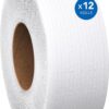 Scott® 100% Recycled Fiber High-Capacity Jumbo Roll Toilet Paper (67805), 2-Ply, White, Non-perforated, (1,000'/Roll, 12 Rolls/Case, 12,000'/Case)
