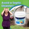 Septic Tank Shock Treatment | Bio Enzyme Septic Safe | Clears Leach & Drain Fields, Dissolves Organic Solids, Grease, Hair - Drain Deodorizer(7.5 LBS)