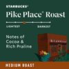 Starbucks Medium Roast Whole Bean Coffee, Pike Place Roast, 6 bags (12 oz. each) Starbucks Medium Roast Whole Bean Coffee, Pike Place Roast, 6 bags (12 oz. each)