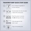 SumpMarine Water Transfer Pump, 115V 330 Gallon Per Hour - Portable Electric Utility Pump with 6' Water Hose Kit - To Remove Water From Garden, Hot Tub, Rain Barrel, Pool, Ponds, Aquariums, and More