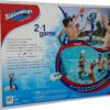 SwimWays 2-in-1 Pool Sport Combo Set - Volleyball Net & Outdoor Basketball Hoop For In- & Above Ground Pool, Outdoor Games for Adults and Family