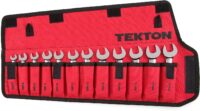 TEKTON Stubby Combination Wrench Set, 12-Piece (8-19 mm) - Pouch | WRN01190