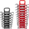 TEKTON Stubby Combination Wrench Set, 20-Piece (5/16-3/4 in., 8-19 mm) - Holder | WCB91601