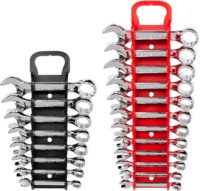 TEKTON Stubby Combination Wrench Set, 20-Piece (5/16-3/4 in., 8-19 mm) - Holder | WCB91601