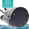 TIGEROAR 12V DC Submersible Water Pump 1500 GPH Water Transfer Pump with 20 ft. Cord and Sump Pump Hose Adapter for Utility Pump Camouflage Color