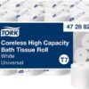 Tork Coreless High-Capacity Toilet Paper Roll White T7, Universal, 2-ply, 36 x 1100 sheets, 472882