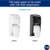 Tork High-Capacity Toilet Paper Roll White T26, Advanced, 2-Ply, 36 x 1000 sheets, 110292A