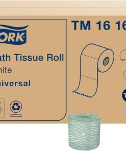 Tork Septic Safe Toilet Paper White, 100% Recycled, 2-ply, 500 Sheets per Roll, 96 Rolls