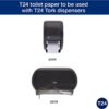 Tork Toilet Paper Roll White T24, Advanced, 2-Ply, 80 x 500 sheets, 2461200 Tork Toilet Paper Roll White T24, Advanced, 2-Ply, 80 x 500 sheets, 2461200