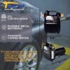 Trupow 1/2HP 1450GPH 115-Volt Cast Iron Portable Electric Power Utility Transfer Water Pump with Suction Strainer and Kits
