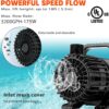 WaterRebirth (3200GPH-175W,UL listed) High Flow Submersible Water Pump - Pond Pump - Submersible Pump - Water Fountain Pump - Aquarium Pump, PS-3200