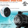 WaterRebirth (5700GPH-305W, UL listed) High Flow Submersible Water Pump - Pond Pump - Submersible Pump - Water Fountain Pump - Aquarium Pump,PS-5700