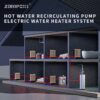 ZeroPone Hot Water Recirculating Pump, 93W Water Circulator Pump NPT 3/4" w/NPT 1/2" Adapter, Stainless Steel Head,15-6S 3 Speed Control for Electric Water Heater System ZeroPone Hot Water Recirculating Pump, 93W Water Circulator Pump NPT 3/4" w/NPT 1/2" Adapter, Stainless Steel Head,15-6S 3 Speed Control for Electric Water Heater System