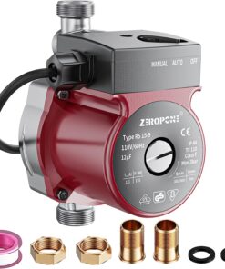 ZeroPone Hot Water Recirculating Pump, Water Circulator Pump, 120W 110V Automatic Circulating Pump