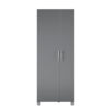 Systembuild Evolution Westford Tall Asymmetrical Garage Storage Cabinet, Graphite Gray