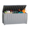 Keter Novel Outdoor All-Weather 90 Gallon Plastic and Resin Deck Box, Black Keter Novel Outdoor All-Weather 90 Gallon Plastic and Resin Deck Box, Black