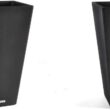 Veradek V-Resin Taper Tall Planter - Black - 30 in. 2 Pack