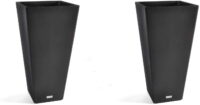Veradek V-Resin Taper Tall Planter - Black - 30 in. 2 Pack