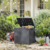 Keter City Lawn and Garden Storage 30 Gallon Plastic and Resin Deck Box, Brown Keter City Lawn and Garden Storage 30 Gallon Plastic and Resin Deck Box, Brown