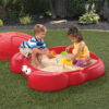 Step2 Crabbie Sandbox Kids Plastic Outdoor Sandbox with Cover Step2 Crabbie Sandbox Kids Plastic Outdoor Sandbox with Cover