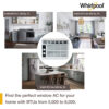 Whirlpool 5,000 BTU 115-Volt Window-Mounted Air Conditioner | AC for Rooms up to 150 Sq.Ft. | Mechanical Controls | Dehumidifer | Washable Filter | Auto-Restart | WHAW050DW