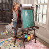 KidKraft Deluxe Wood Easel with Chalkboard, Dry Erase, Paper Roll & Paint Cups - Espresso KidKraft Deluxe Wood Easel with Chalkboard, Dry Erase, Paper Roll & Paint Cups - Espresso