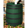 Good Ideas 50 Gallon Rain Wizard Darkened Rib Rain Barrel, Green