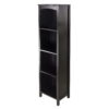 Winsome Wood Terrace 4-Section Bookcase, Narrow, Espresso