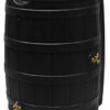 Good Ideas Rain Wizard 65 Gallon Rain Barrel - Black