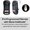 Genie Chain Drive 500 Garage Door Opener - Heavy Duty, Reliable Chain Drive - Includes 1 Pre-Programmed Garage Door Opener Remote, Lighted Wall Button, Safe-T-Beam System