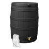 Good Ideas Rain Wizard 50 Gallon Rain Barrel with Diverter Kit - Black