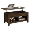 Yaheetech Lift Top Coffee Table w/Hidden Storage Compartment Open Shelf for Living Room,Espresso