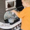 Melissa & Doug Wooden Chef’s Pretend Play Toy Kitchen With “Ice” Cube Dispenser – Charcoal