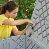 Rubbermaid Easy Install Outdoor Deck Box, Gray, Extra-Large