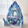 Teamson Kids - Dreamland Ice mansion 12 Inch Doll House, Aqua Blue/Pink