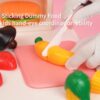 Kitchen Set for Kids 45 Pcs Pretend Play Cook, Sink, Light, Sound, Cutting Food, Steam and Water Features, by VALESSATI