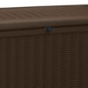 Keter Borneo 110 Gallon Rattan Resin Patio Storage Deck Box and Bench (2 Pack)