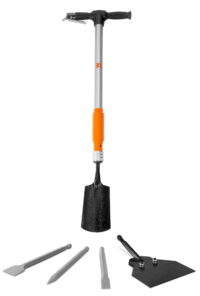 WEN 5-in-1 Pneumatic Multi-Function Tool with Scraper, Shovel, and Chisel Attachments Sets