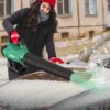 KIMO 6302 Electric Leaf Blower - 3.6" Wide Mouth Cordless Blower - 2.0Ah 20V Handheld Leaf Blower