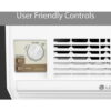 LG 5,000 BTU Window Air Conditioner, Cools 150 Sq.Ft. (10' x 15' Room Size), Quiet Operation, 2 Cooling & Fan Speeds, 2-Way Air Deflection, Washable Filter, 115V
